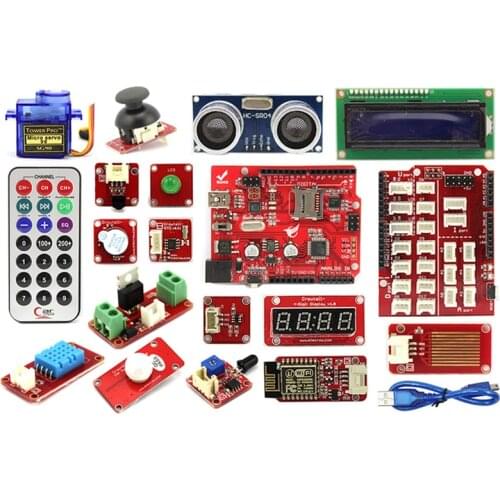Elecrow Upgraded Advanced Kit for Arduino Fans DIY Study Makers Learn Suite Kits with User Guide 13 Detailed Lessons
