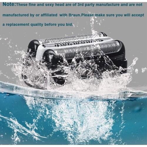 R3MF Replacement Razor Heads 2.24x1.34x0.75in Replacement Blades Razor Blades for Braun series 3 No Scratching