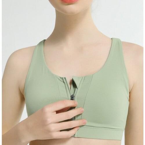 Sports bra, Fitness,Yoga suit,Dance Dress, Running shockproof ,Woman without rims breathable zipper bra,Sportswear