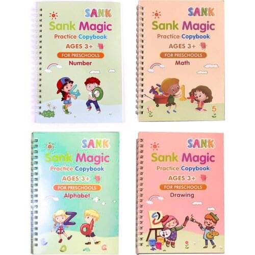 Magic Practice Copybook English Tracing Grooves design Baby Writing Drawing Book B88