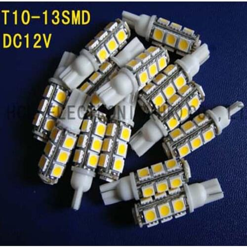 High quality 12V Car led indicator light Signal light Pilot lamp 158,168,194,912,W5W,W3W,501,T10 wedge free shipping 5pcs/lot