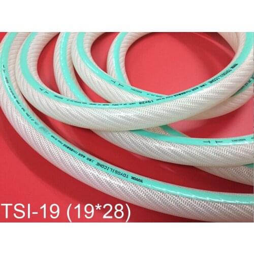 Japan original TOYOX FDA TSI-19 19mm ID 28mm OD food grade Silicone pressure reinforced hose braidd tube Braided Hose