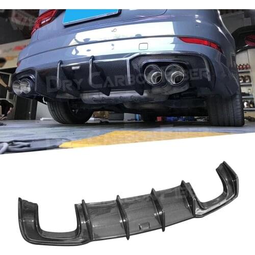 Carbon Fiber Rear Diffuser Standard Car Styling for Audi A3 Sline S3 Sedan 2017 2018 2019 Not For A3