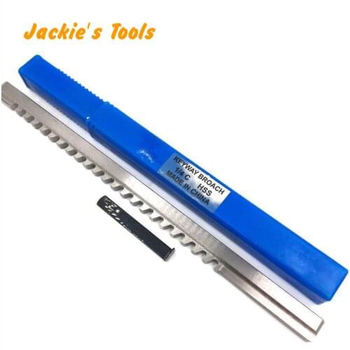 1/4 C Push-Type Keyway Broach Inch Size HSS Broach Cutting Cutter Machine Tool