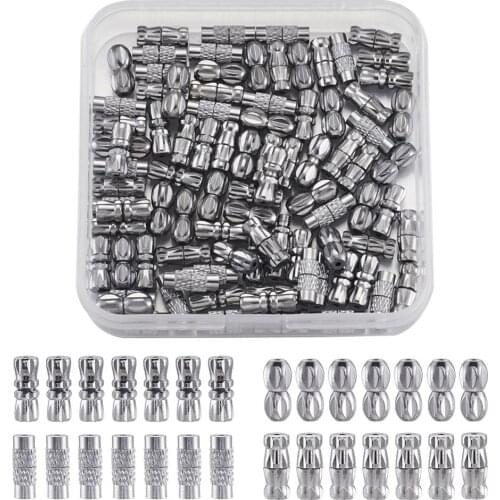 100set/box Mixed Shapes Brass Screw Clasps Connector for Jewelry Makings Accessories