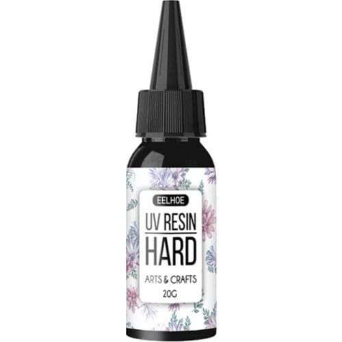 13MC 10ml 20ml 30ml 50ml 100ml 200ml UV Resin Hard Type Crystal Clear Glue Curing