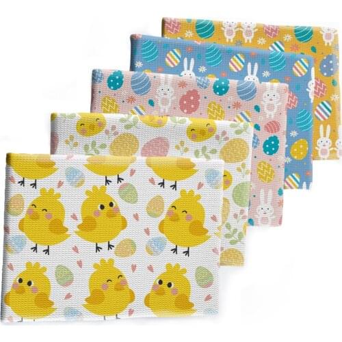 50*150cm Easter Day Rabbit Bullet Textured Geometry Liverpool Patchwork Tissue Kids home textile