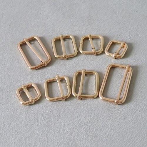 50Pcs Metal Adjuster Bag Backpack Straps Loop Roller Pin Buckles Webbing Slider for Dog Collar Harness Garment Clasp Accessories