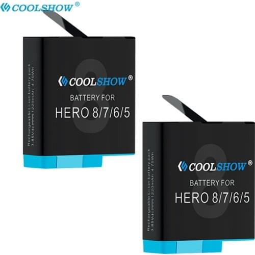 1220mAh Camera Battery 801 for GoPro8 GoPro Hero 8 Hero 7 Hero 6 Hero 5 Batteries Balck AHDBT801 Accessories Charger AHDBT-801