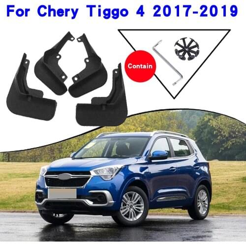 Car Fender Accessories For Chery Tiggo 4 2017-2019 Mudguards Splash Guards Fender Mudflaps Car Fender Mud Flaps