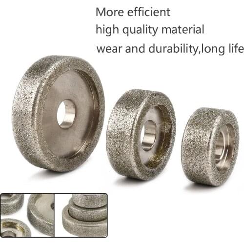 50/60/80mm Diamond Grinding Wheel Circle Grinder Stone Sharpener Angle Cutting Wheel Rotary Tool Sharpener Accessories Grinder
