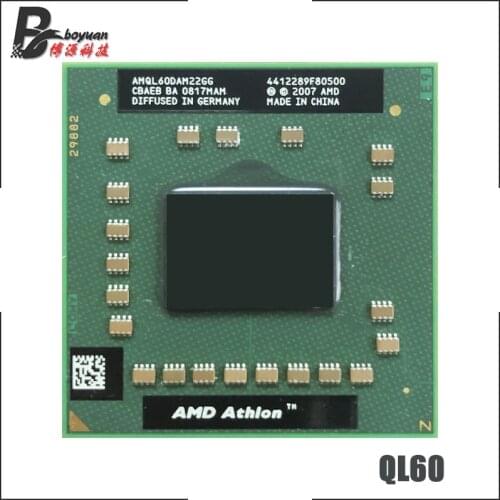 AMD Athlon 64 X2 QL-60 QL 60 QL60 1.9 GHz Dual-Core Dual-Thread CPU Processor AMQL60DAM22GG Socket S1