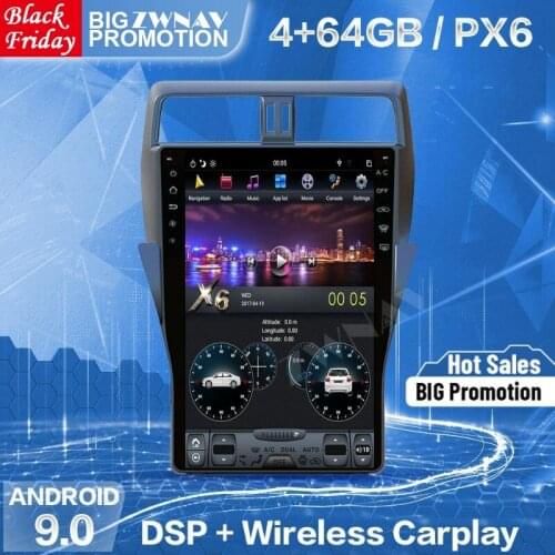 Tesla Screen Carplay For 2018 TOYOTA Land Cruiser Prado 150 Android Car Multimedia Player GPS Audio Radio Auto Stereo Head Unit