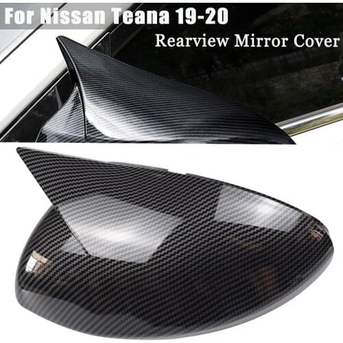 For Nissan Teana 2019-2020 New Styling Rearview mirror cover Reversing mirror Cover decorative Carbon fiber Car Accessories
