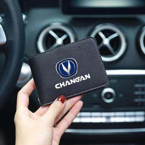 For Changan CS35 CS75 CS85 CS95 CS15 CS55 Pu Leather Credit Card Holder Slim Blocking Driver License Protection sets