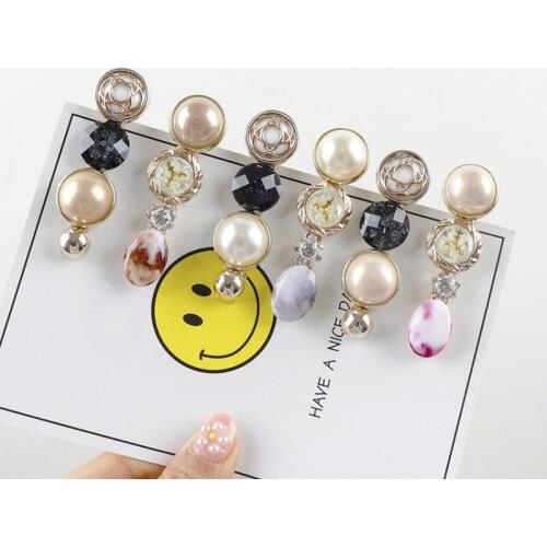 Elegant Geometric Pearl Hairpins Retro Hair Clips Barrettes Girls Hairgrips Headwear Hair Accessories For Women