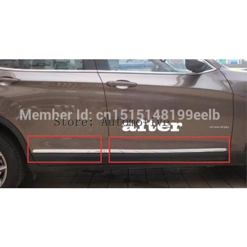 Chrome Body Side Moulding Trim cover Overlay for bmw X3 F25 2011 2012 2013 Styling Mouldings Body Decorative