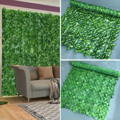 Artificial Faux Ivy Leaf Hedge Panels Roll Fence Screening Privacy Garden Decor Home Decor Fall Decorations