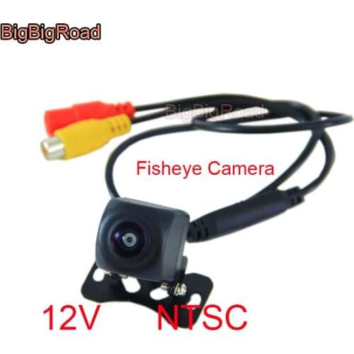 BigBigRoad 6V / 12V HD CCD Backup Reverse Rear View Parking Camera Without Holder And Video Power Wire Night Vision PAL / NTSC