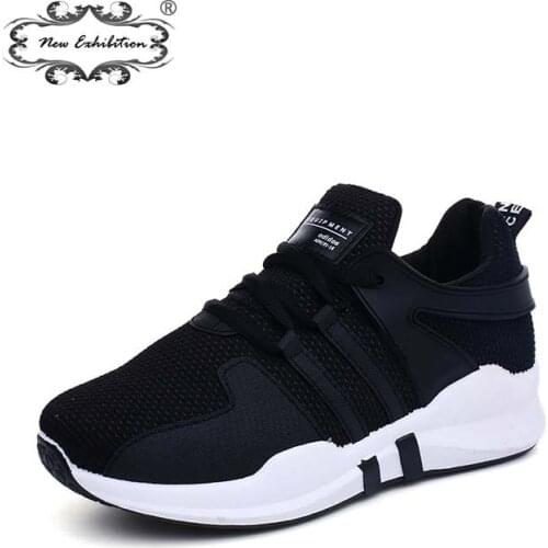 New exhibition woman fashion Breathable Net Surface sneakers Ladies Causal Shoes soft bottom Lace Up Womens Shoe tenis feminino