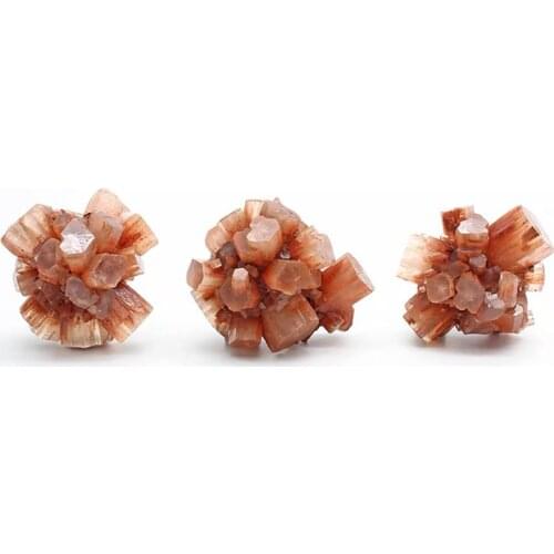 80g Natural Orange Aragonite Quartz Mineral Crystal Cluster Shape Rough Stone Nepheline Specimen Healing Home Decor
