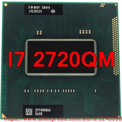 Original lntel Core I7 2720QM SR014 CPU (6M Cache/2.2GHz-3.3GHz/Quad-Core) i7-2720qm Laptop processor free shipping