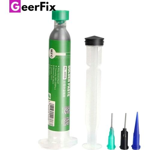 Relife RL-403S Welding Paste 183C Medium Temperature Solder Paste Flux 10CC Tin Liquid BGA Soldering Fluxes for Rework Repair