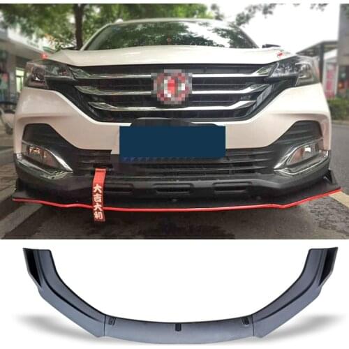 Front Bumper Spoiler Protector Plate Lip Body Kit For AEOLUS AX7 2017 2018 Carbon Surface Car Decorative strip Chin Shovels