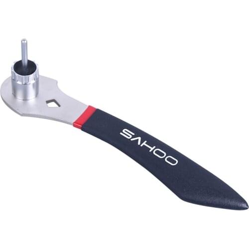 SAHOO High Quality Bicycle Cassette Flywheel Wrench Bike Freewheel Overhaul Mount Install Tool Repair Sleeves Service Tools