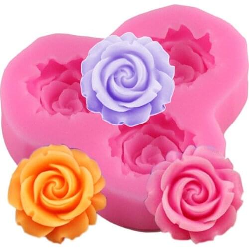 Silicone Rose Shape Chocolate Mold DIY Cake Mold Silicone Pastry Molds Confectionery Equipment Pastry And Bakery Accessories