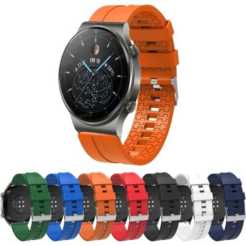 22mm Silicone Strap for Huawei GT2 Pro Smart Watch Accessories Sport Bracelet Watchband For Huawei GT 2 GT2 46mm Honor Magic 1 2