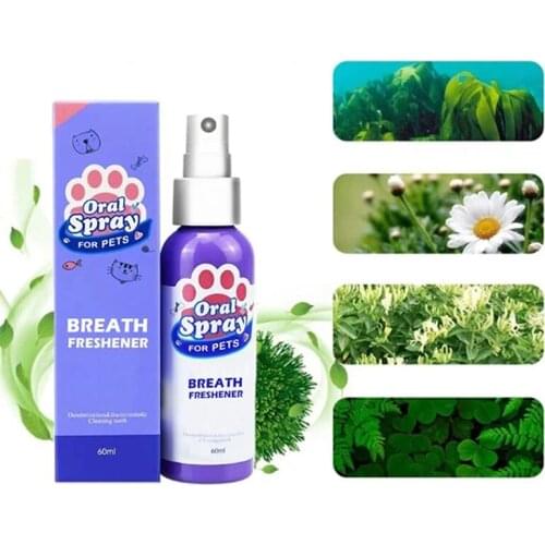 Pet Spray Dog Oral Care Bad Breath Teeth Cleaning Breath Freshener Plaque Remover For Pets, Dogs, Mouth, Teeth Hot