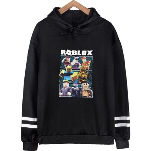 Robloxing Spring New Mens Thick Hooded Sweatshirt Trend Anime Character Printed Harajuku Hoodie Casual Youth Sweatshirt Couple