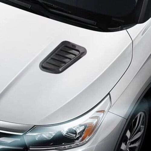 Universal Intake Scoop Turbo Bonnet False Vents Hood Air Flow Trim Cover 2 Pcs G5AD