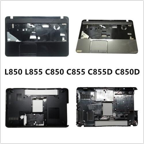 New laptop For Toshiba L850 L855 C850 C855 C855D C850D Palmrest upper Cover or Bottom Base Cover lower Case