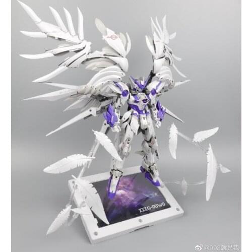INSTOCK MODLE HEART MG 1/100 wing gundam zero ew fix ver. purple color action assembly figure robot toy Best Price