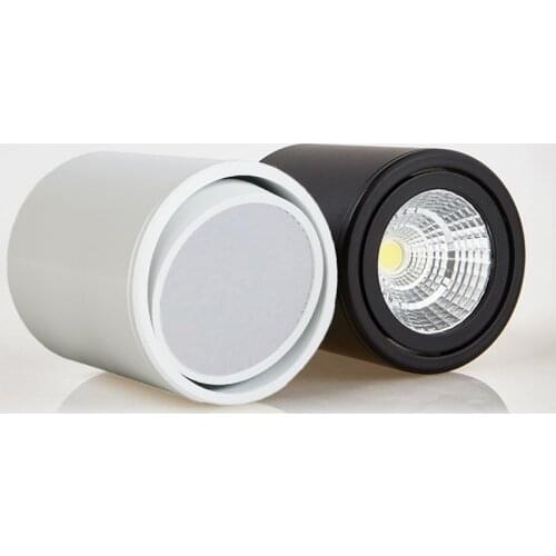 Rotating COB LED Ceiling light Surface mounted Cylinder Ceiling lamps 7W/10W/12W/15W/20W Bedroom Living room clothing store