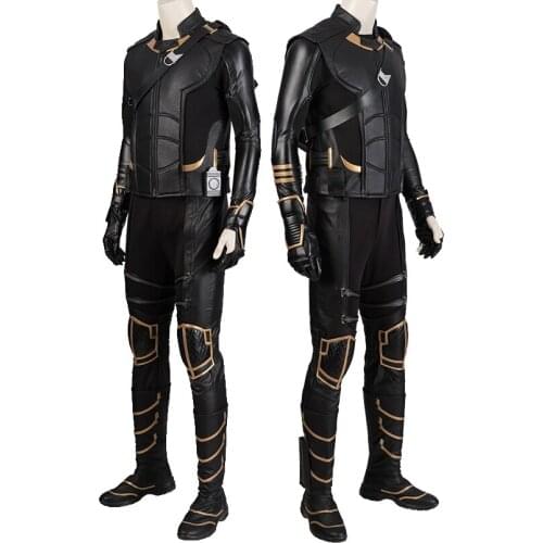 Adult Men End Game Hawk eye Ronin Clothes Cosplay Costume Outfit Party HalloweenFull Props Suit