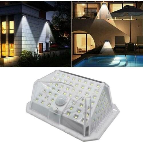 1/2/4PCS 128 LED Solar Light Outdoor Solar Lamp Solar Powered PIR Motion Sensor Security Wall Lamp Outdoor Lighting Garden Decor