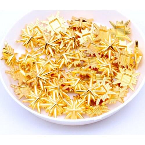100pcs/lot 5 styles Gold Plated Rose Gold Clothing Album Scrapbooking Embellishments Starry sky series For Jewelry Accessories