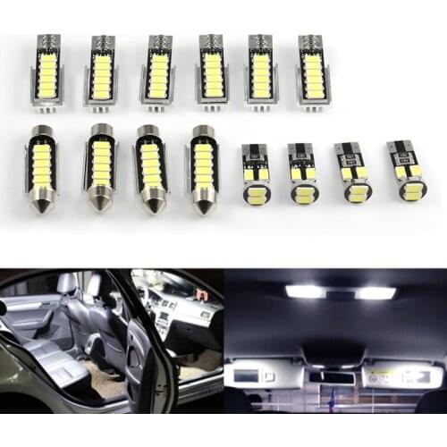 6/12/20PCS / Set Perfect White Canbus Error Free LED Bulb Interior Dome Map Overhead Light Kit For AUDI A5 8T Q5 8R Q3 8U