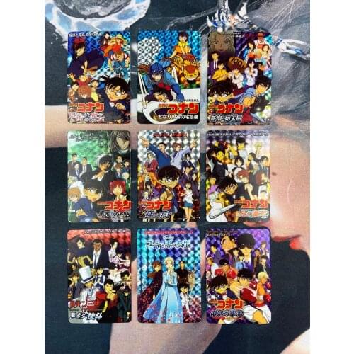 9pcs/set Detective Conan Case Closed Big Fight Linkage Card Toys Hobbies Hobby Collectibles Game Collection Anime Cards