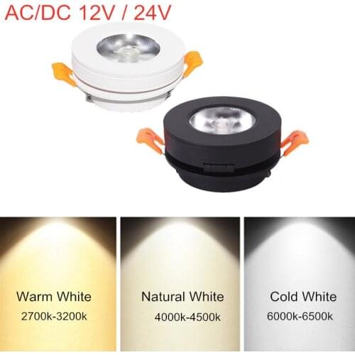 AC/DC 12V 24V 360 Angle Adjustable Recessed Ceiling light 5W 7W 10W 12W 15W LED COB Spot Light Ceiling Light