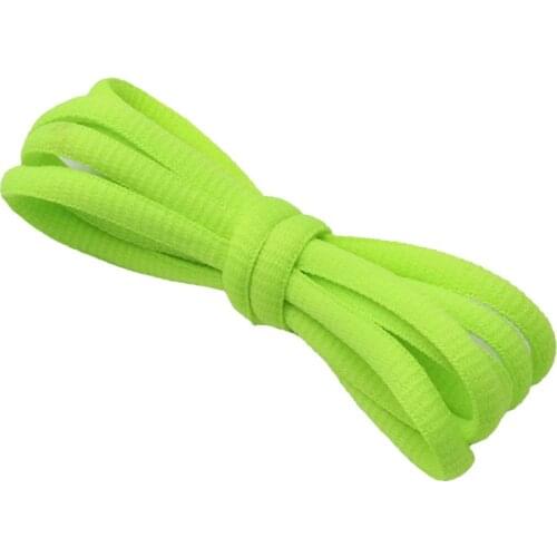 Authentic 6MM Oval Ropes Yellow Green Vivid Shoelaces Clothing Polyester Pure Cotton Flexible Laces For Drop-Shipping