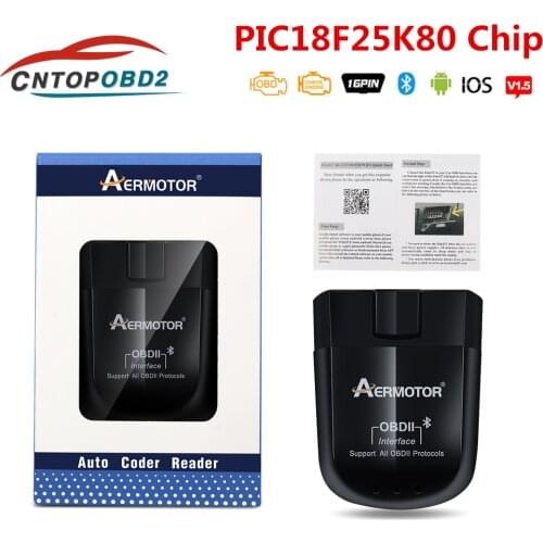 OBD2 PIC18F25K80 ELM327 V1.5 Bluetooth/wifi Car Diagnostic Tool Bluetooth ELM327 OBDII Code Reader Support for Android IOS