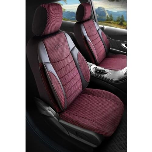 Elegant High Quality Full Set Orthopedic Red Car Seat Cover - Burgundy