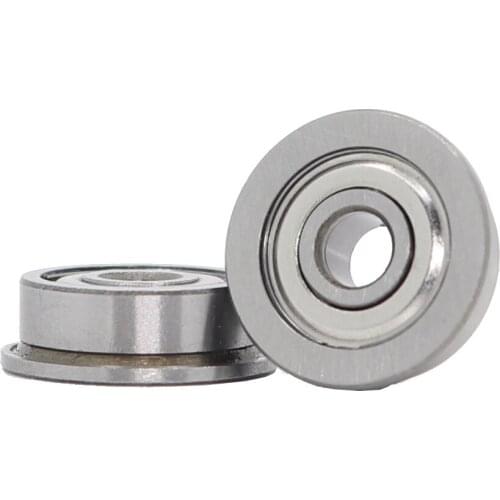 F634ZZ Flange Bearing 4x16x5 mm ABEC-1 ( 10 PCS ) Flanged F634 Z ZZ Ball Bearings F634-2Z