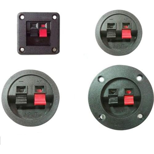 Home Car Terminal Block Accessories Cup Connector Binding Post Recessed Connector Speaker Junction Case DIY Round Plate Audio