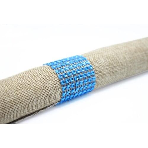 Laial Napkin Rings Eco-Friendly Plastic Rhinestone Mesh Napkin Ring Holder For Home Table Wedding Decoration Pack of 500 Pcs