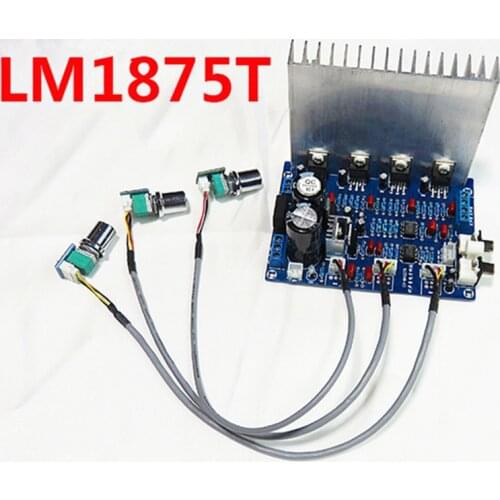 LM1875T + NE5532 fever 2.1 channel 25W+25W+50W Subwoofer audio power amplifier board